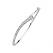 14K White Gold Journey Diamond Bracelet