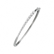 Picture of 14K White Gold Journey Diamond Bracelet