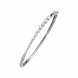 14K White Gold Journey Diamond Bracelet