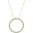 14K Yellow Gold Diamond Necklace