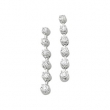 14K White Gold Pair Diamond Earring
