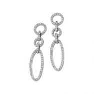 Picture of 14K White Gold Pair Diamond Earring