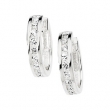 Sterling Silver Pair Cubic Zirconia Earring