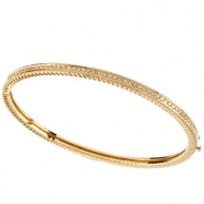 Picture of 14K Yellow Gold Diamond Bangle Bracelet