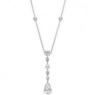 Picture of Sterling Silver Cubic Zirconia Necklace