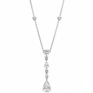 Picture of Sterling Silver Cubic Zirconia Necklace