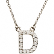 Picture of 14K White Gold D Diamond Necklace