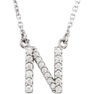 Picture of 14K White Gold N Diamond Necklace
