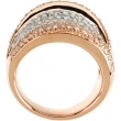 14K Rose Gold 2 14kr Rhodium Plated Diamond Ring  Diamond quality AA (I1 clarity G-I color)