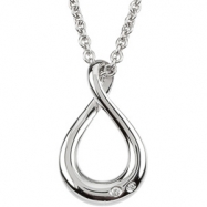 Picture of Sterling Silver Diamond Necklace