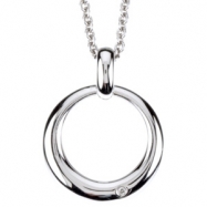 Picture of Sterling Silver Diamond Necklace