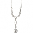 14K White Gold Diamond Necklace
