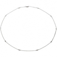 Picture of 14K White Gold 16.00 Inch Diamond Necklace