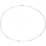 Picture of 14K White Gold 18.00 Inch Diamond Necklace