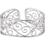 Picture of Sterling Silver Diamond Cuff Bracelet