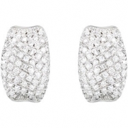 Picture of 14K White Gold Pair Diamond Earrings  Diamond quality AA (I1 clarity G-I color)