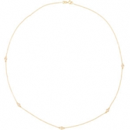 Picture of 14K Yellow Gold 18.00 Inch Diamond Necklace