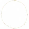 14K Yellow Gold 18.00 Inch Diamond Necklace