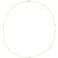 Picture of 14K Yellow Gold 24.00 Inch Diamond Necklace