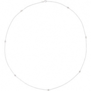 Picture of 14K White Gold 24.00 Inch Diamond Necklace