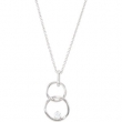 14K White Gold .04 Ct 18.00 Inch Diamond Necklace