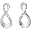 14K White Gold Pair Diamond Earrings  Diamond quality AA (I1 clarity G-I color)