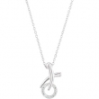 Sterling Silver Diamond Necklace