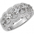 14K White Gold Diamond Ring