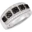 Black & White Diamond Ring