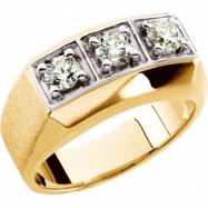 Picture of 14K Yellow Gold Gents Diamond Ring
