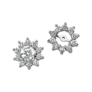 Picture of 14K White Gold Pair Diamond Earring Jacket