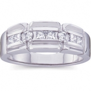 Picture of 14K White Gold Gents Diamond Ring