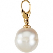 Picture of 14K Yellow Gold - Freshwater Cultured Circle Pearl Charm
