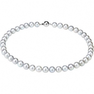 Picture of Sterling 18.00 Inch Freshwater Cultured Silver Grey Pearl Strand