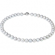 Sterling 18.00 Inch Freshwater Cultured Silver Grey Pearl Strand