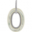 Sterling Silver Genuine Mother Of Pearl Pendant