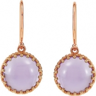 Picture of 08.00 MM;  ROUND MOUNTING FOR CABOCHON EARRING Rd Mtg For Cabochone Earring