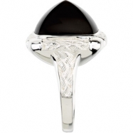 Picture of Sterling Silver Genuine Onyx Ring
