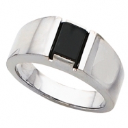 Picture of Sterling Silver Genuine Onyx Ring