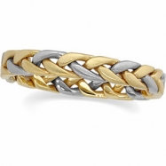 Picture of 14K Yellow White Gold Two Tone Hand Woven Band