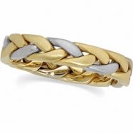 Picture of 14K Yellow White Gold Two Tone Hand Woven Band