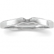 14K White Gold #1 Band For Tulipset Solitaire