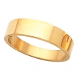 14K Yellow Gold Flat Tapered Band