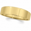 10K Yellow Gold Flat Tapered Band