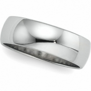 Picture of 10K White Gold Light Half Round Band