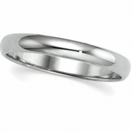 Picture of 14K White Gold Light Half Round Band