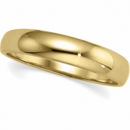 Picture of 14K Yellow Gold Half Round Tapered Band
