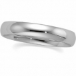 14K White Gold Heavy Comfort Fit Band