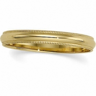 Picture of 14K Yellow Gold Light Milgrain Band