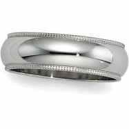 Picture of 14K White Gold Milgrain Band